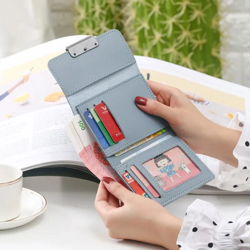 Product image KAHASIL - Dompet Lipat Wanita Pendek Mini Kecil Bahan Kulit PU Leather KHDP50 all variant Hitam